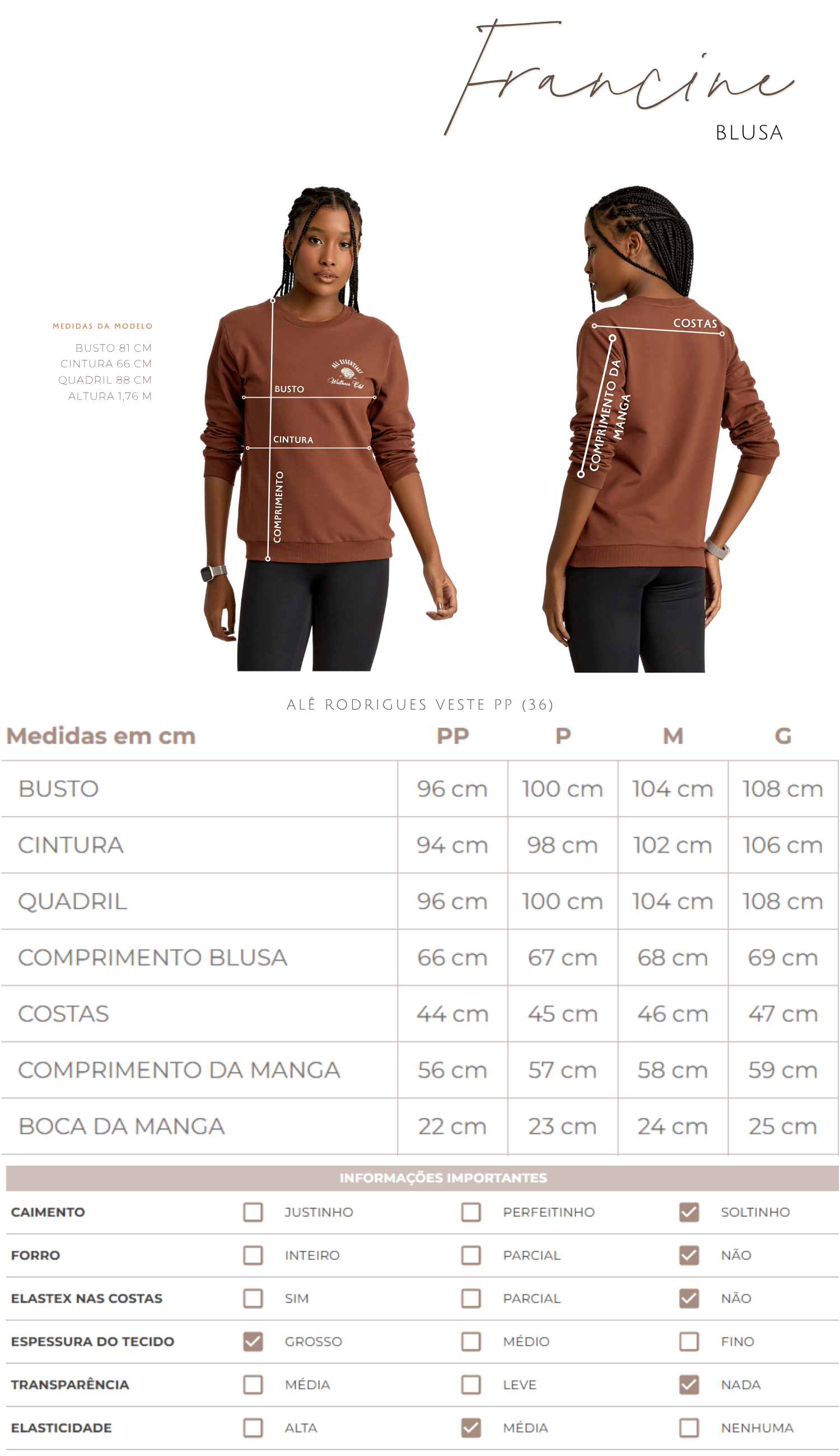 Blusa Francine Preto