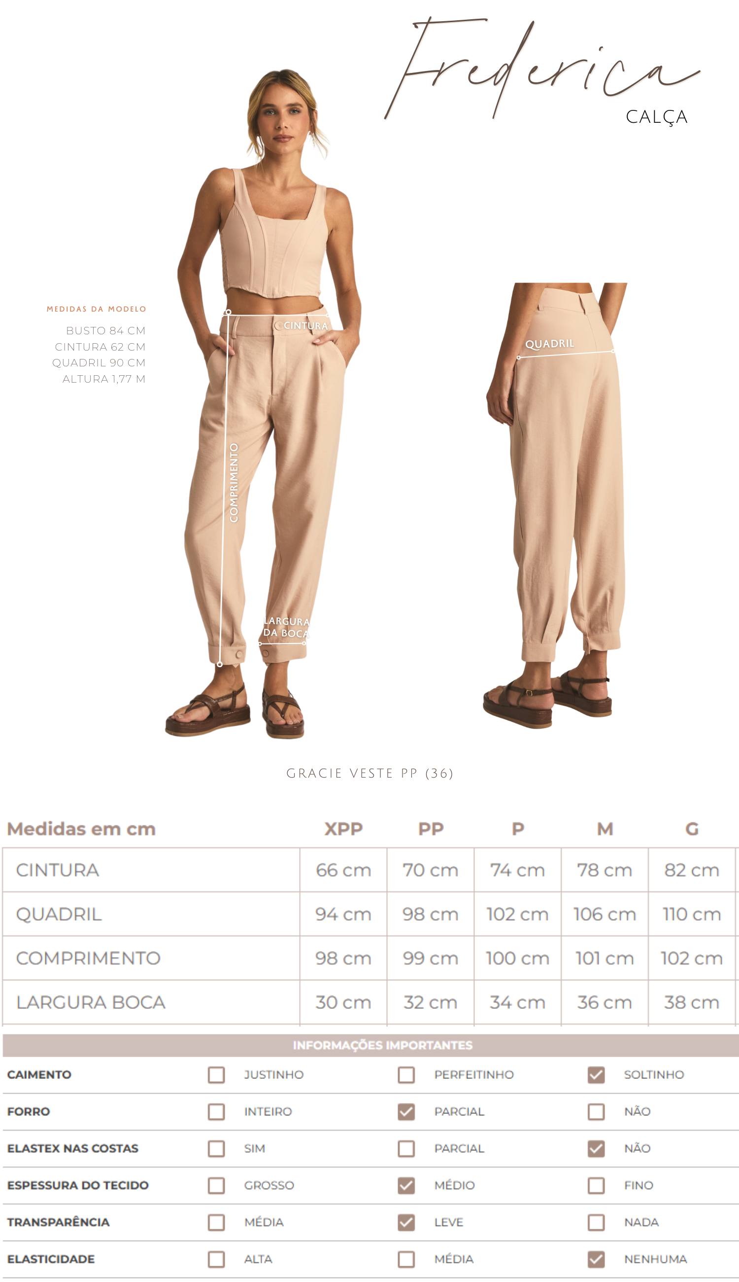 Calça Frederica Mocha