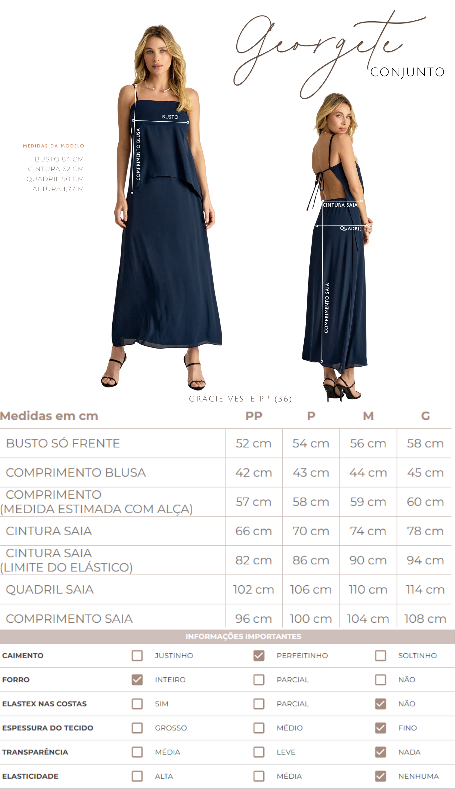 Conjunto Georgete Acqua