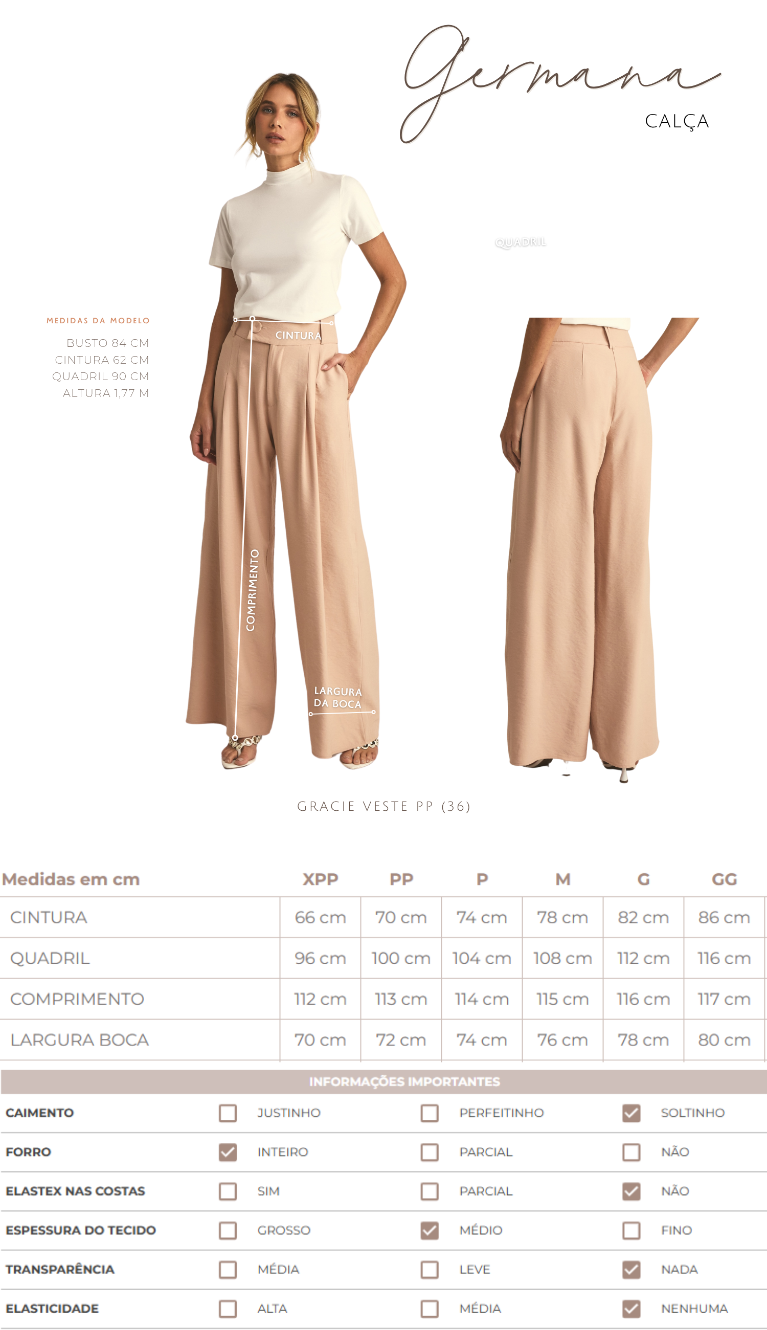 Calça Germana Cinza