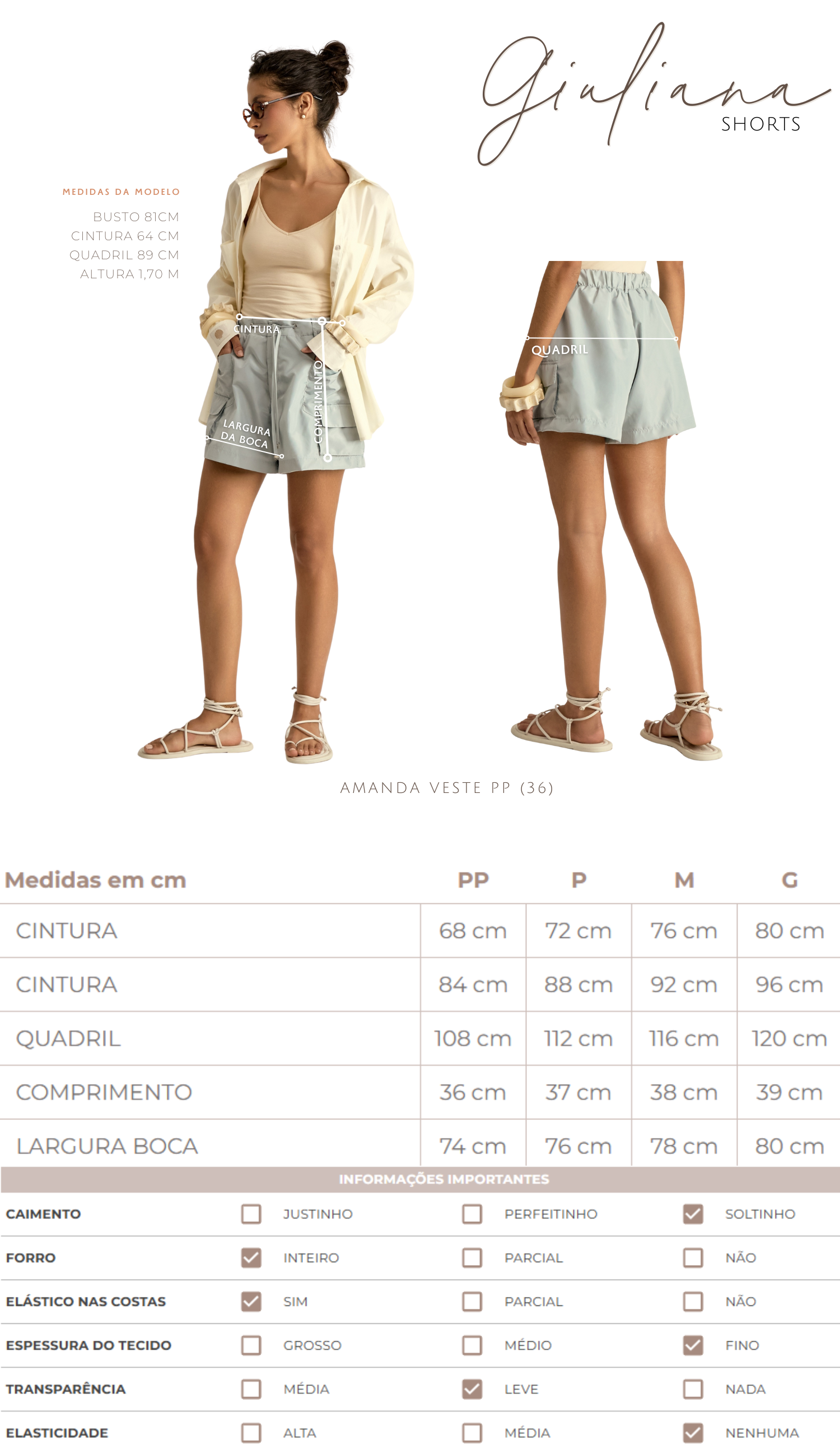 Shorts Giuliana Chantilly