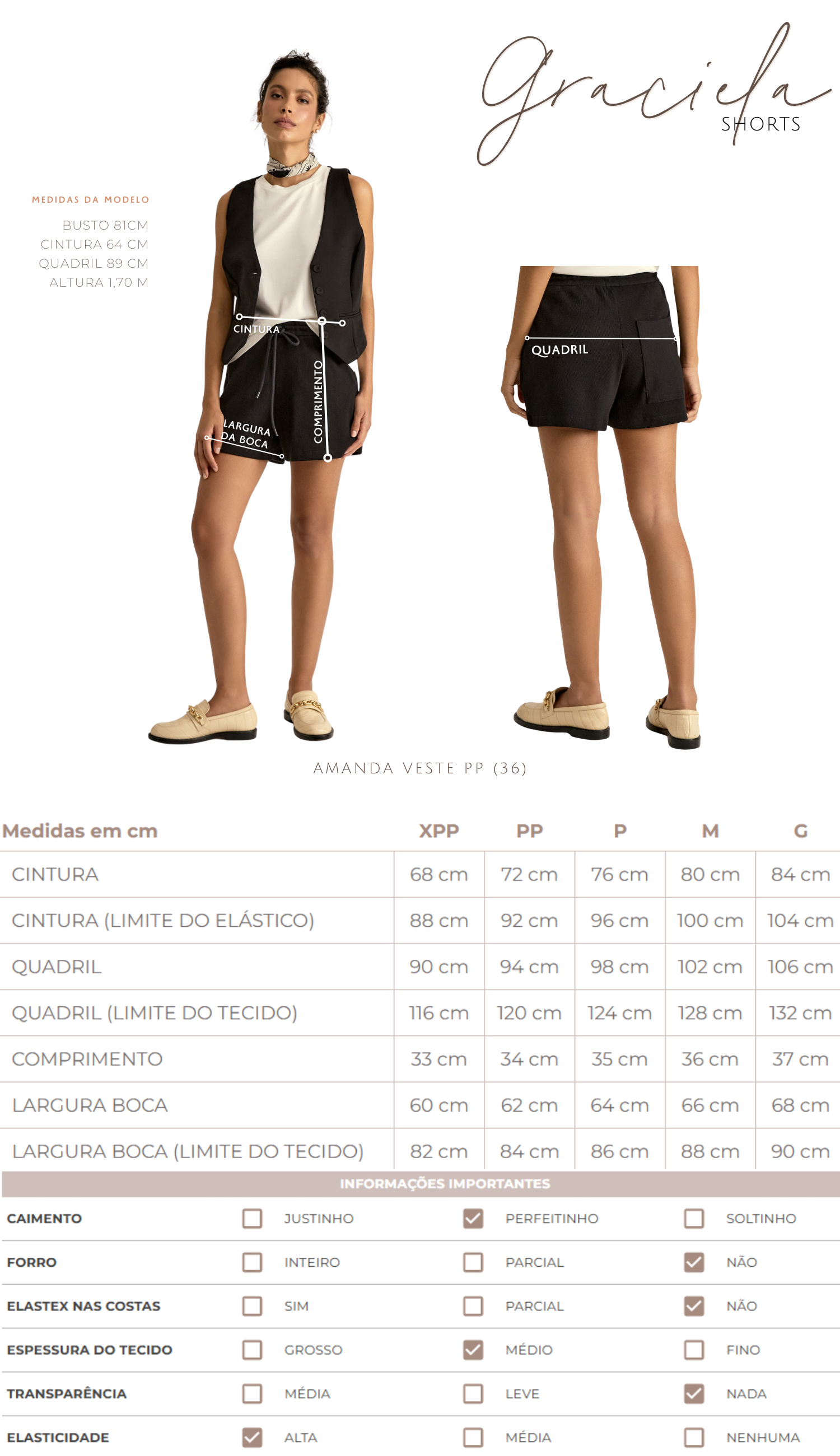 Shorts Graciela Chantilly