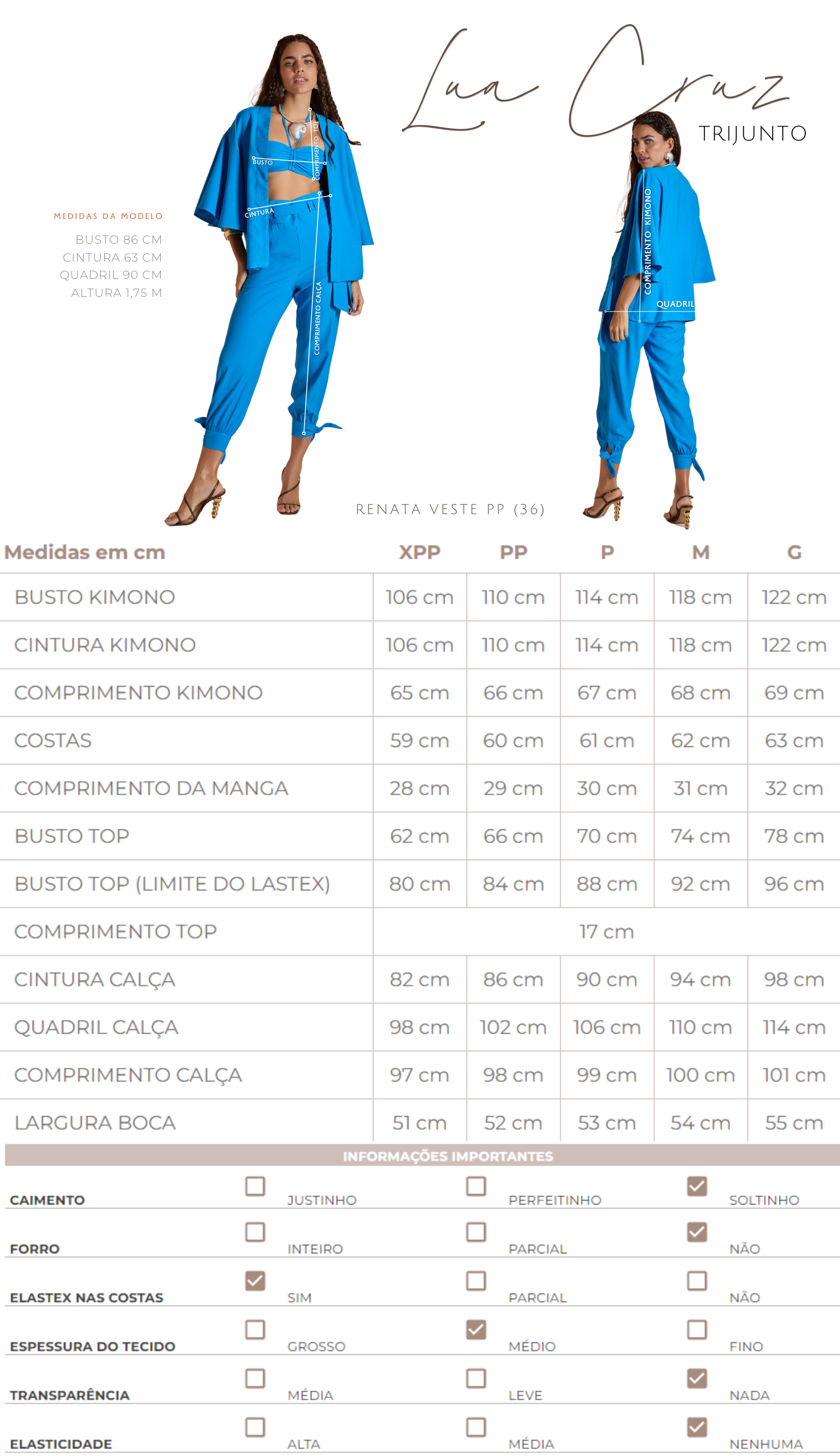 Trijunto Lua cruz Preto