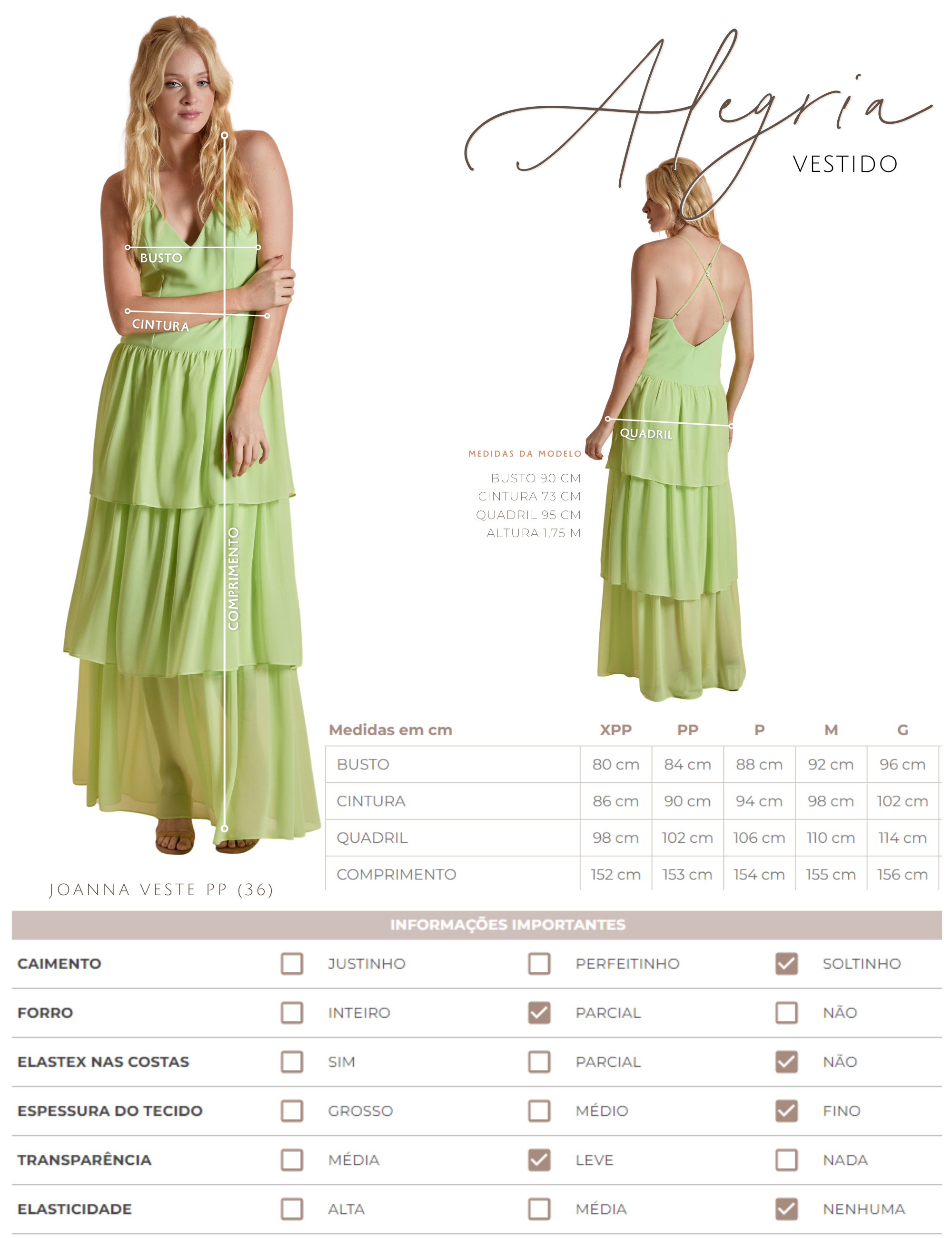 Vestido Alegria Verde