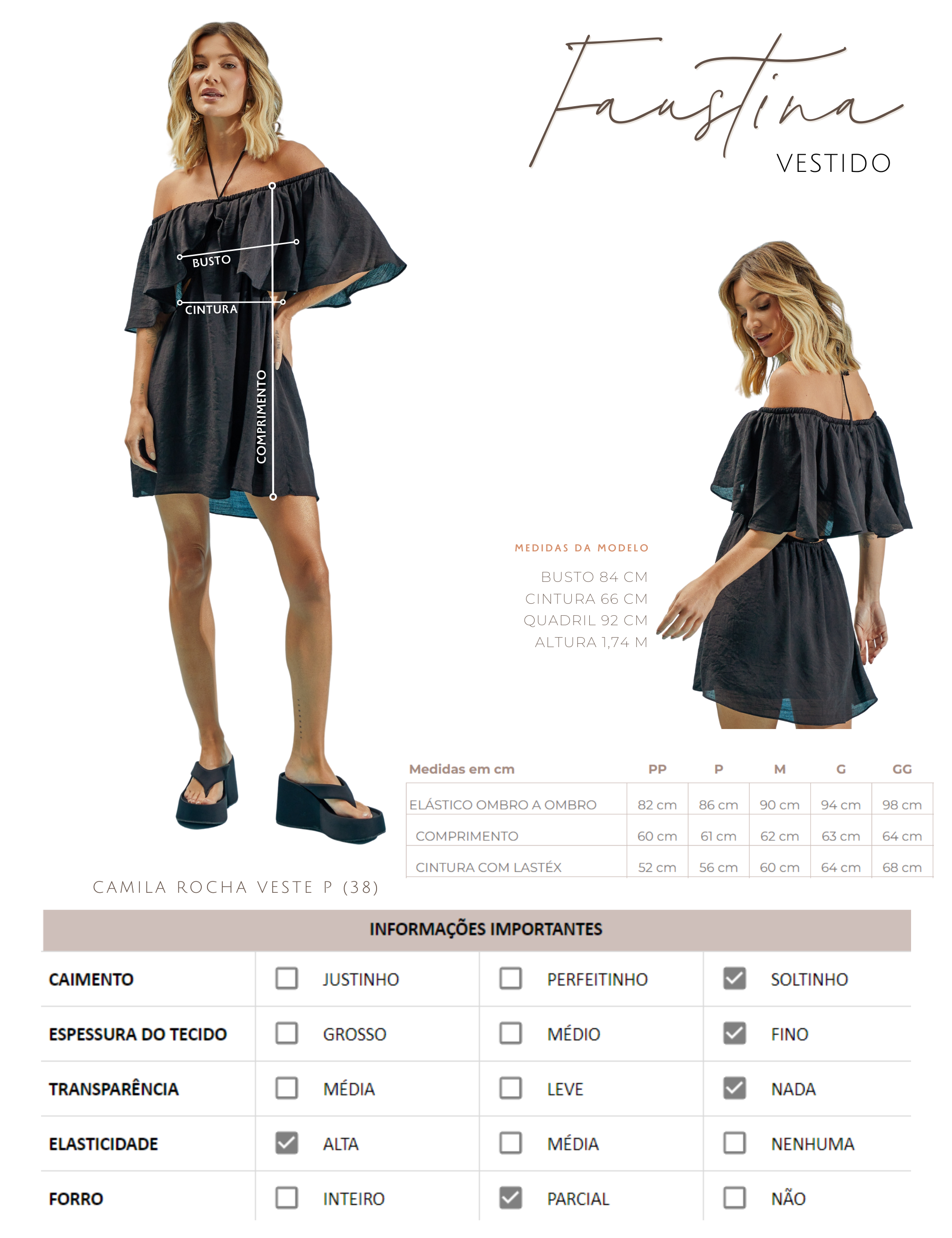 Vestido Faustina Azul