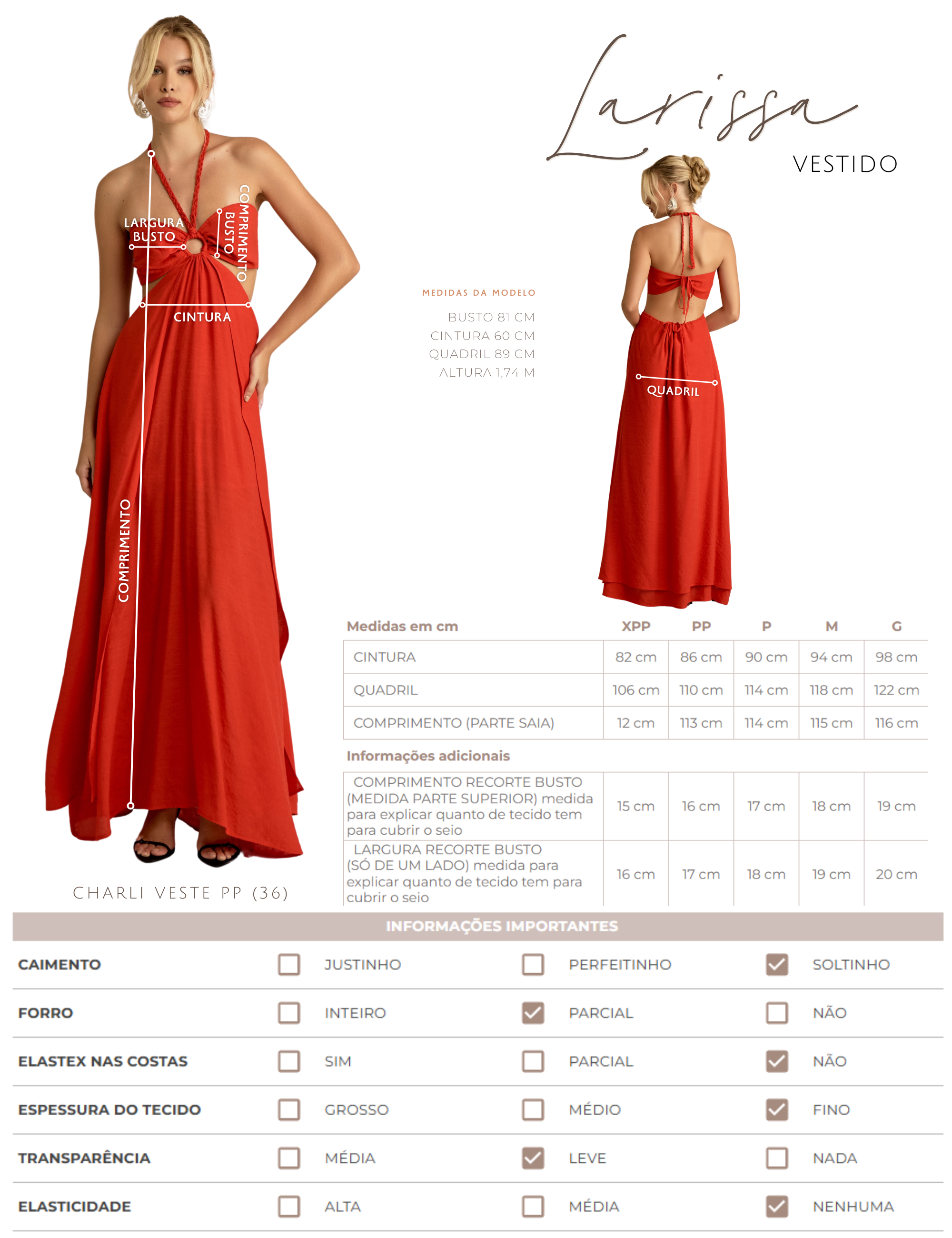 Vestido Larissa Cereja