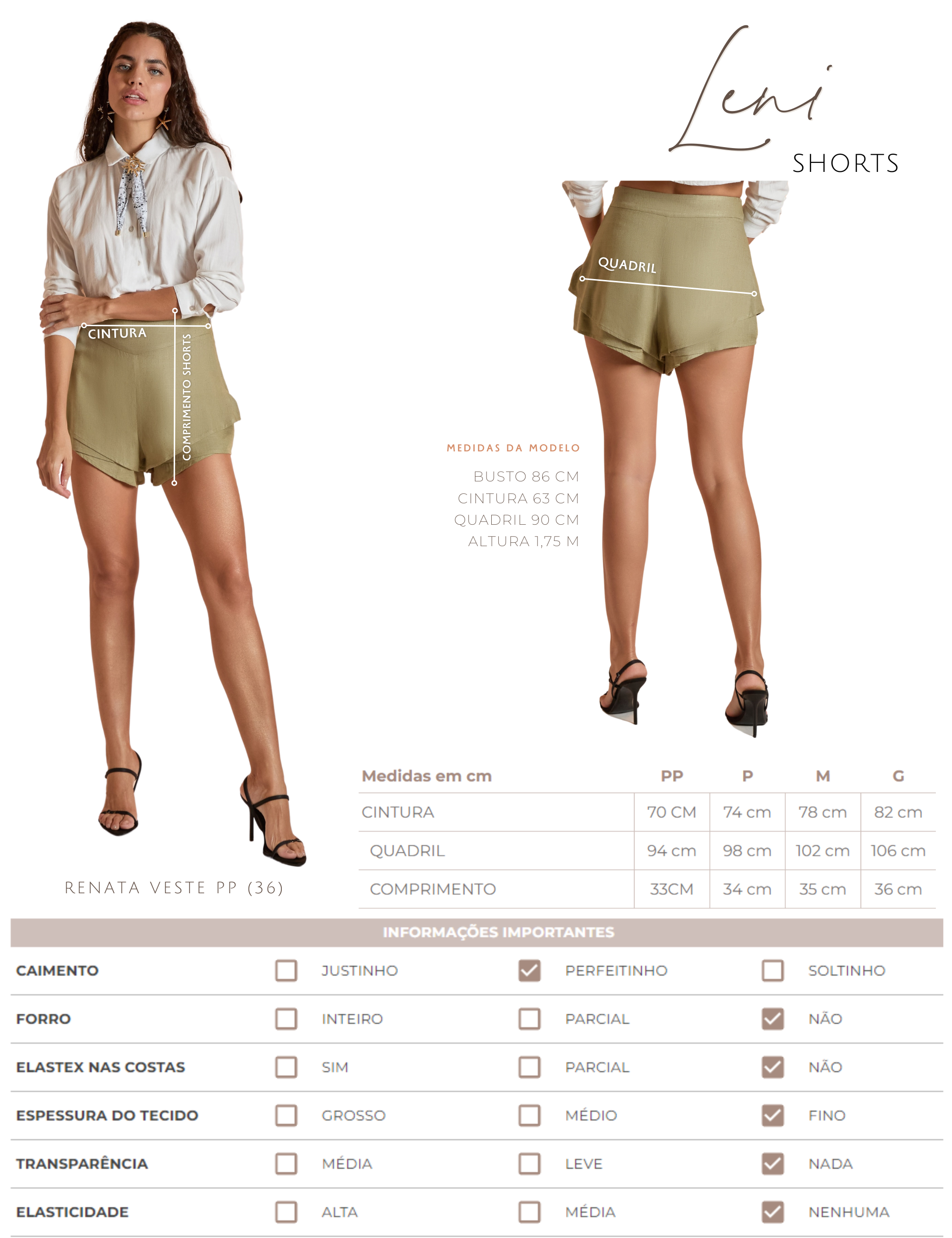 Shorts Leni Off White