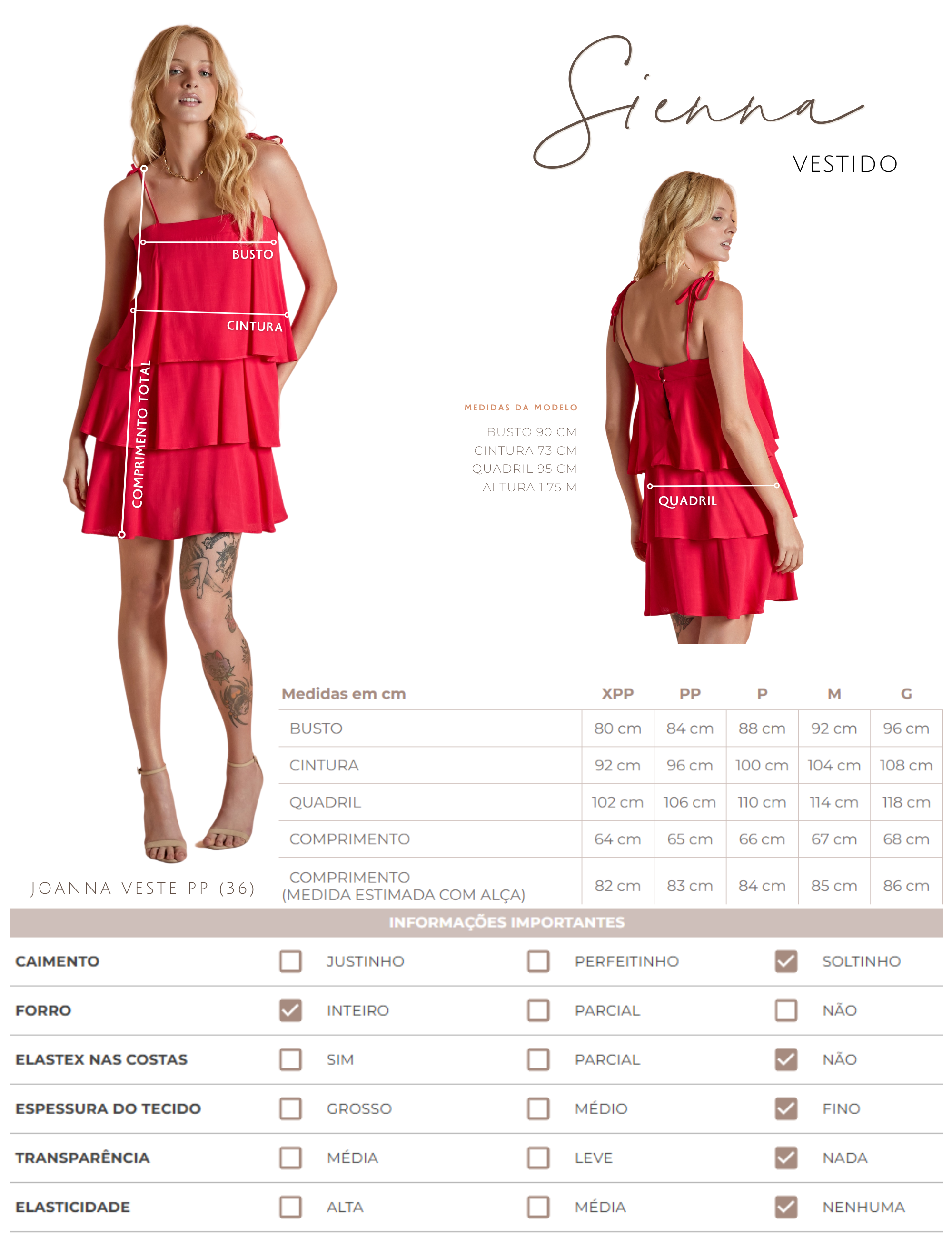 Vestido Sienna Cereja