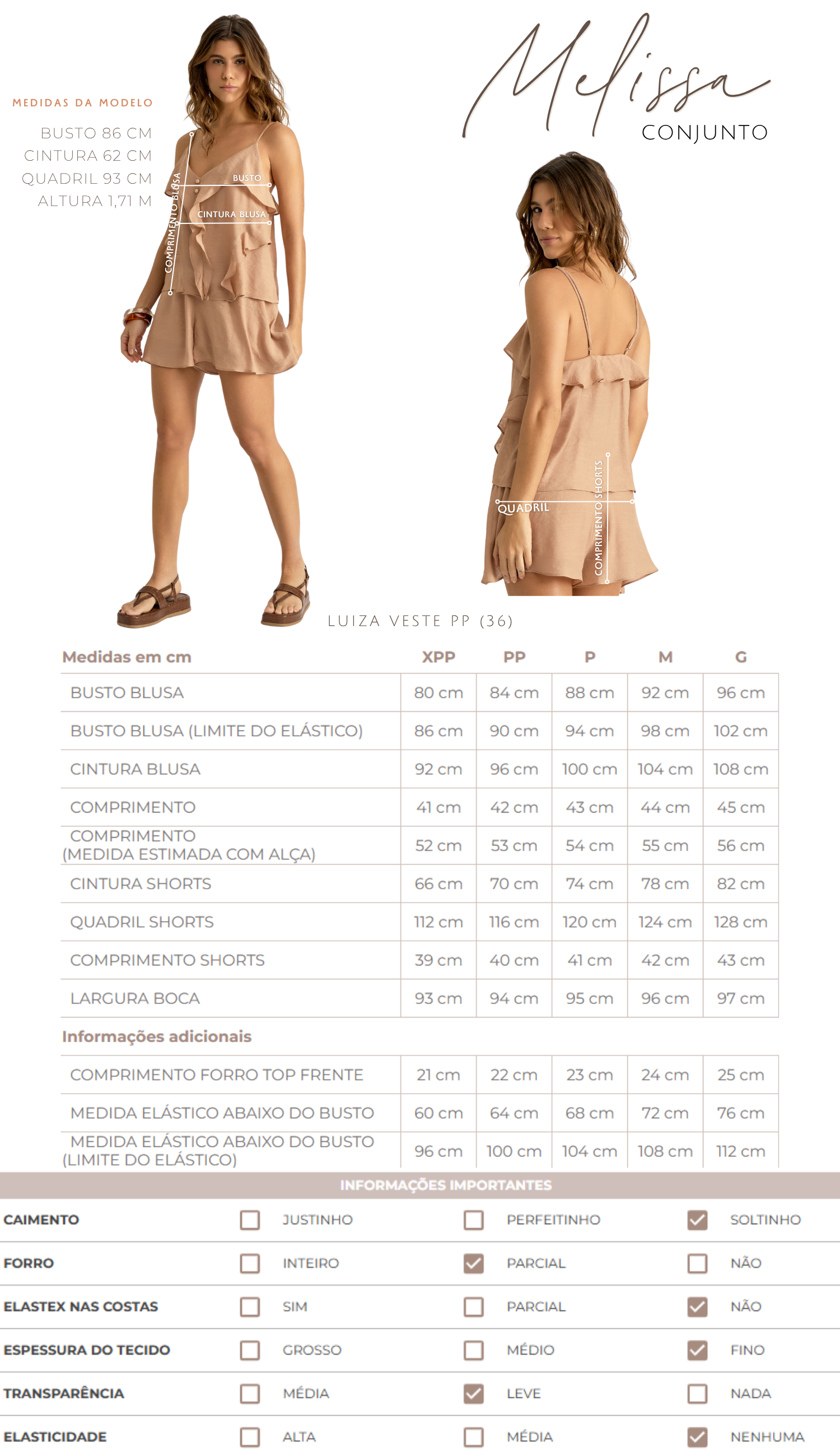 Conjunto Melissa Caqui