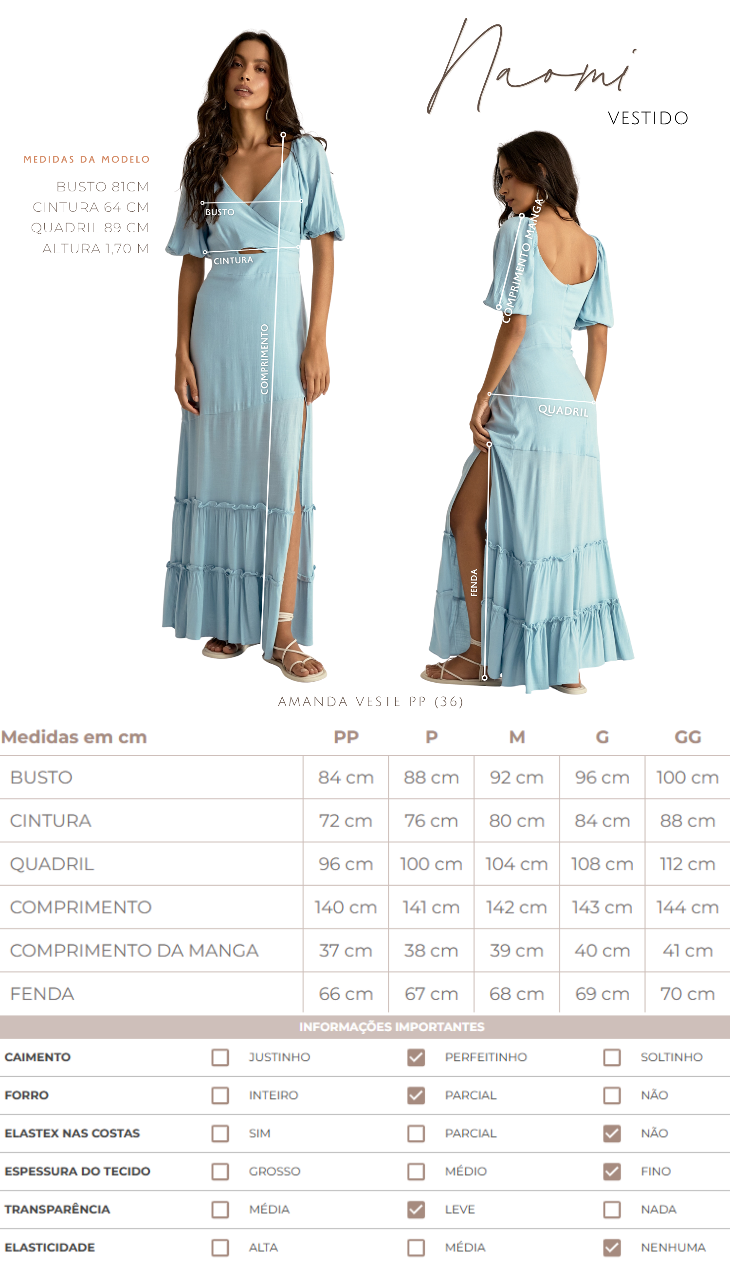 Vestido Naomi Pêssego