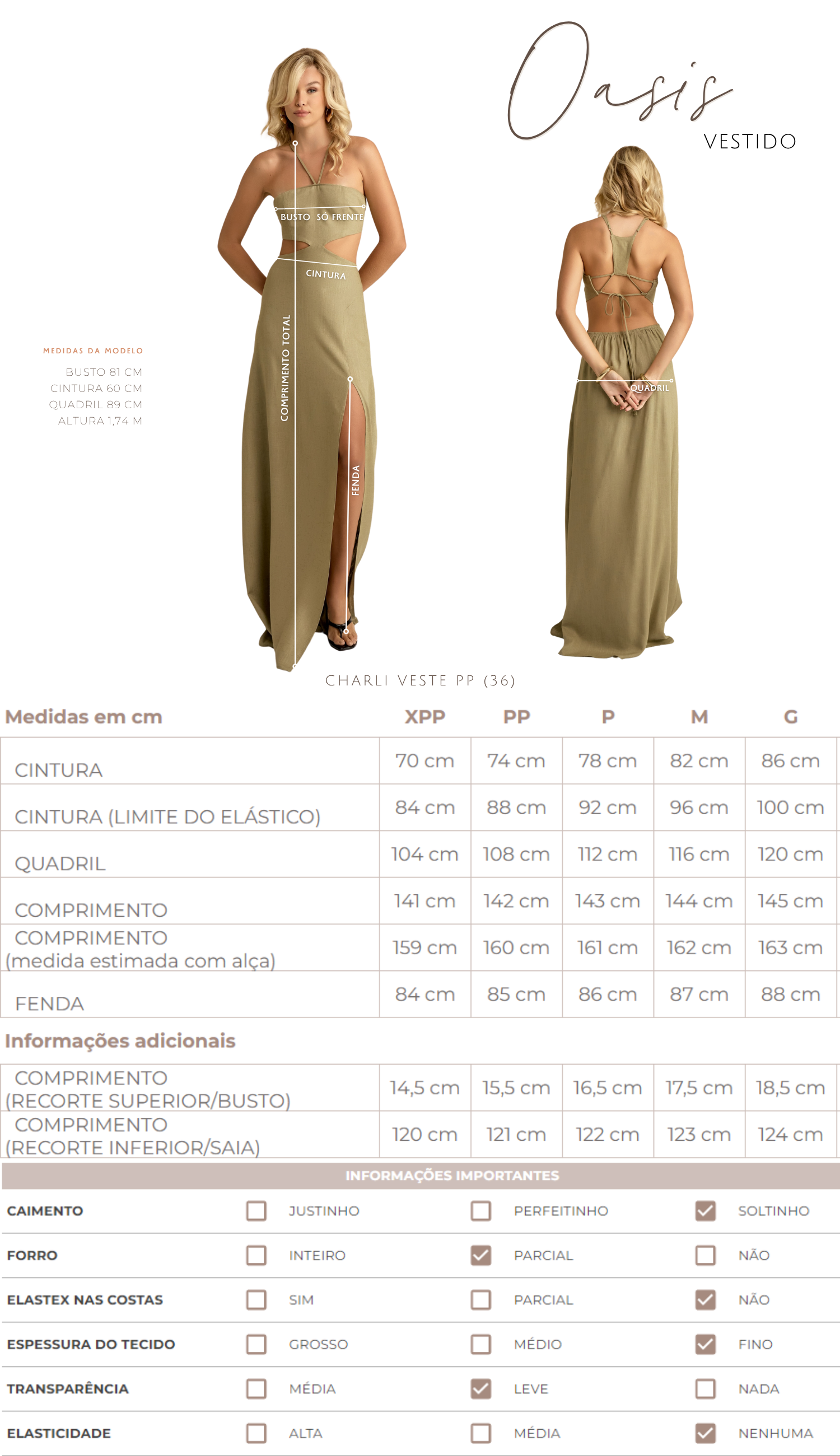 Vestido Oasis Natural