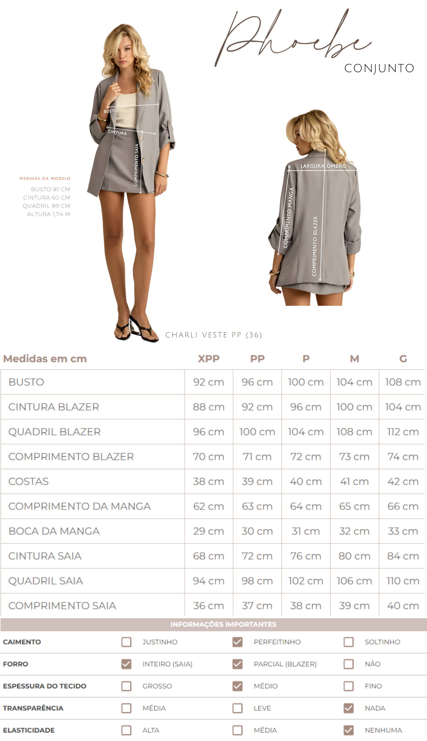 Conjunto Phoebe Cinza