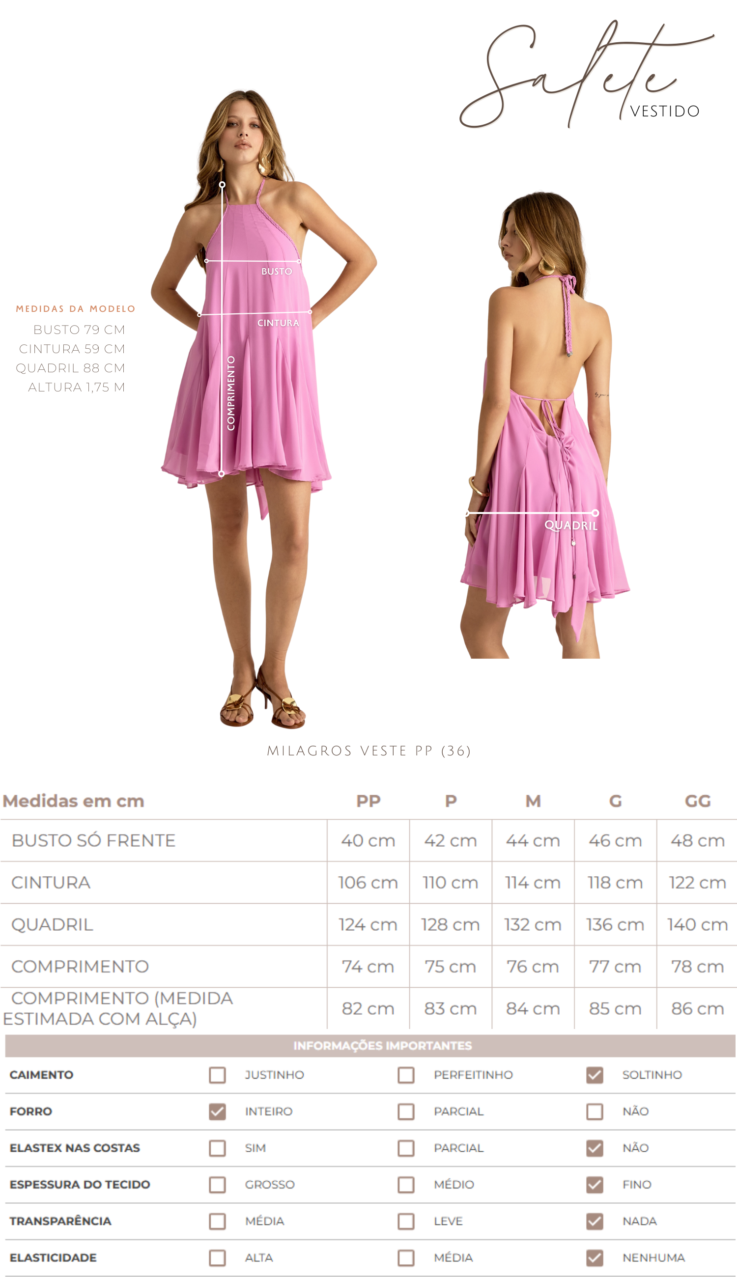 Vestido Salete Marinho