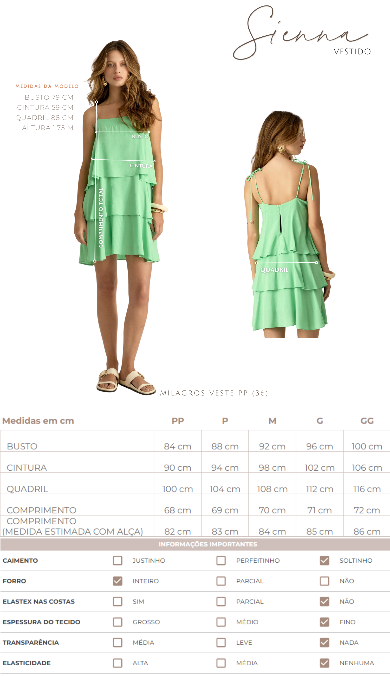 Vestido Sienna Pêssego