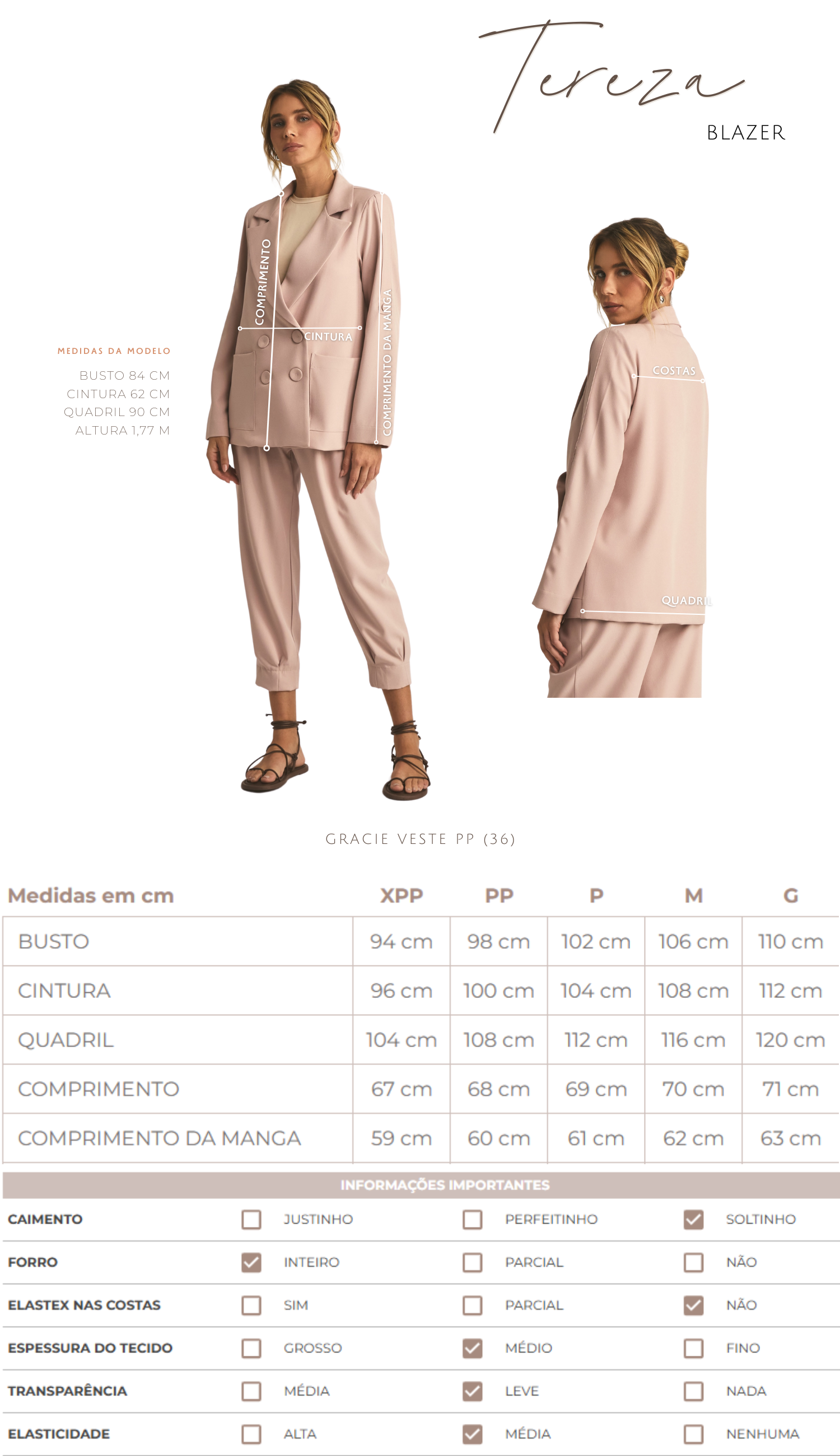 Blazer Tereza Off White